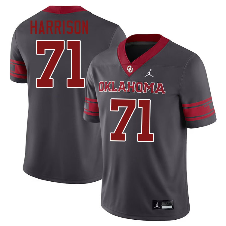 Anton Harrison Oklahoma Sooners Jersey,Oklahoma Sooners Football Uniforms,Jersey-Anthracite